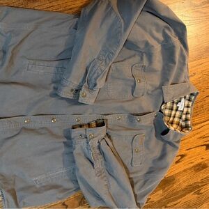 Carhartt Men's Slate Blue Shirt Jacket